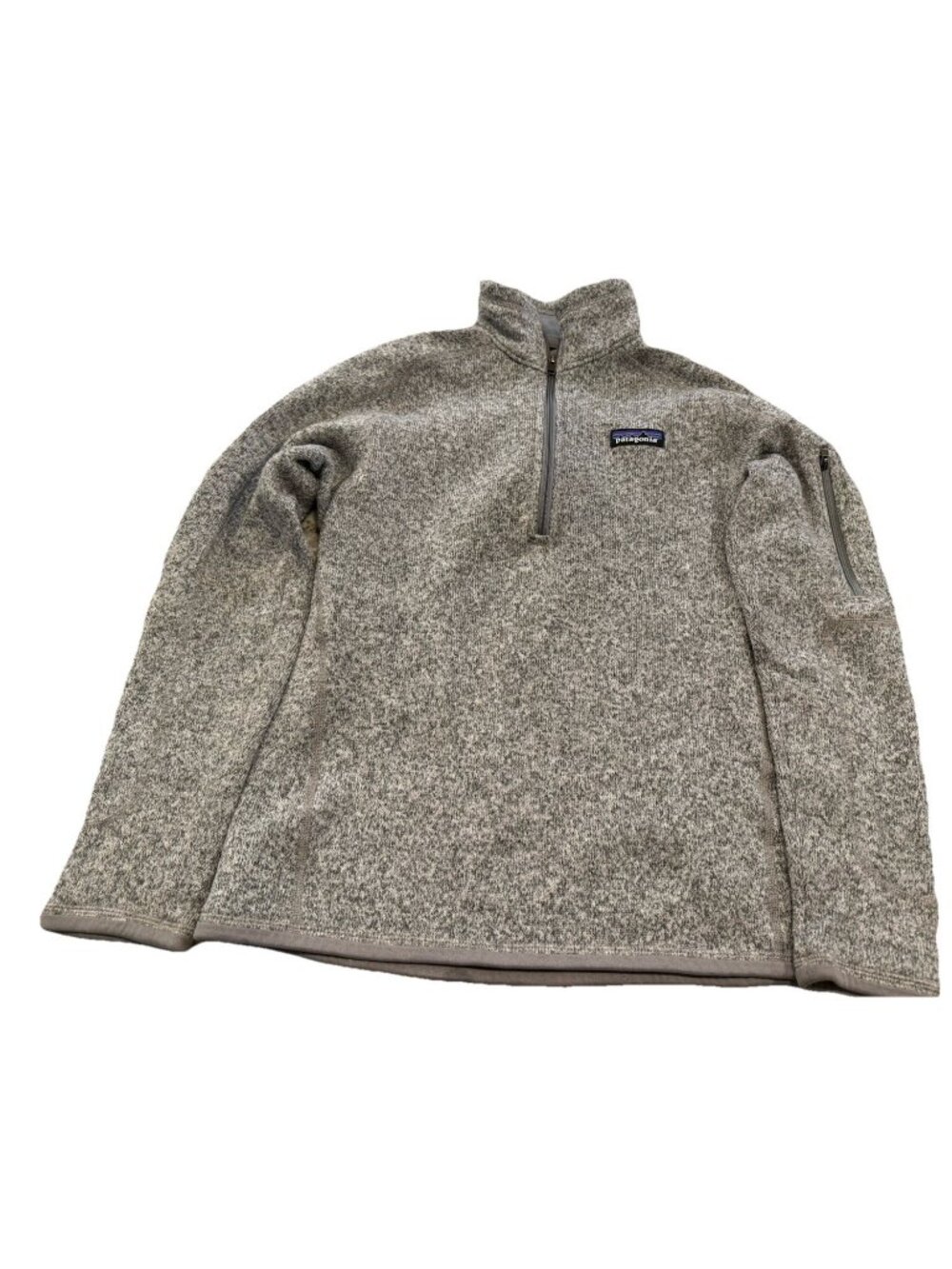 Patagonia Womens Better Sweater 1/4 Zip Fleece Pullover Gray Sm Hiking Outdoors